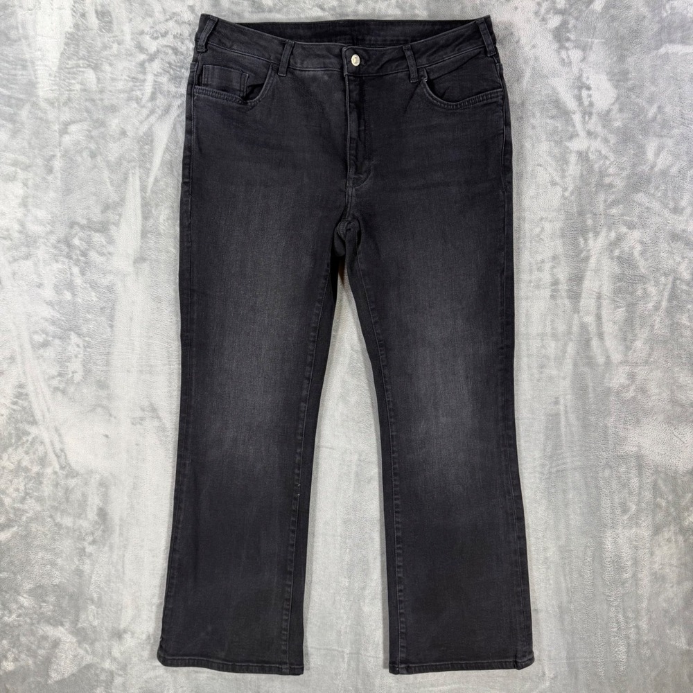 Pilcro The Demilune Boot Jeans Womens Size 16W Black High Rise Denim Pants